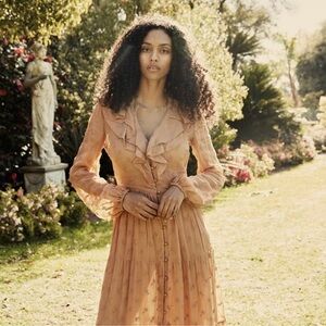 Doen Faye Dress In Abode Maxi Size Large